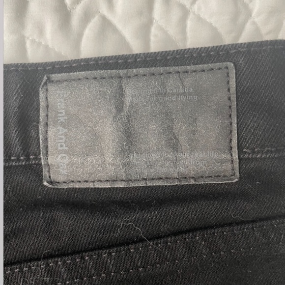 Frank and Oak Black Jean Short - Picture 2 of 3